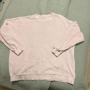 DAILY DRILLS OVERSIZED CREW IN TERRY/ PINK